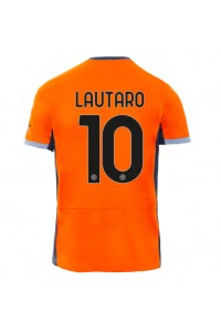Inter Milan Lautaro Martinez #10 Jalkapallovaatteet Kolmaspaita 2023-24 Lyhythihainen